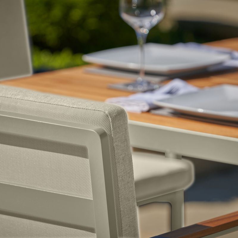 Pacific Lifestyle - Stockholm Limestone Outdoor 6 Seater Dining Set