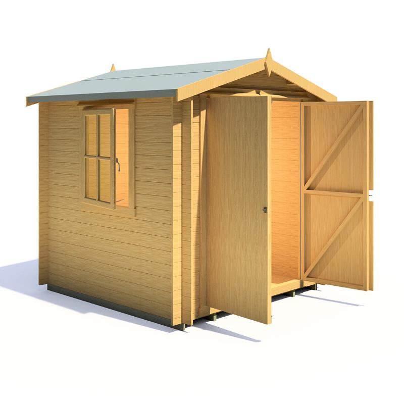 Shire Bradley 7x7 19mm Log cabin