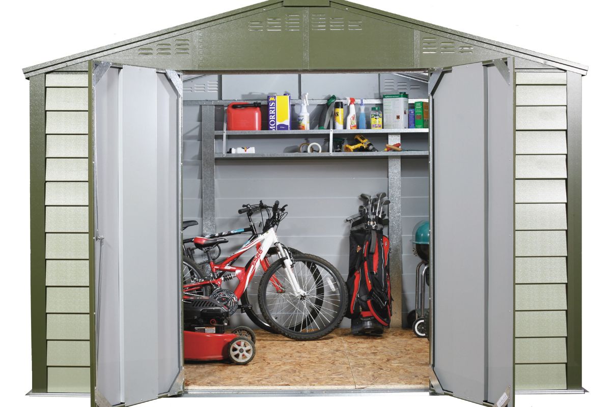 Trimetals Titan Apex 108 10ft X 8ft Metal Garden Shed