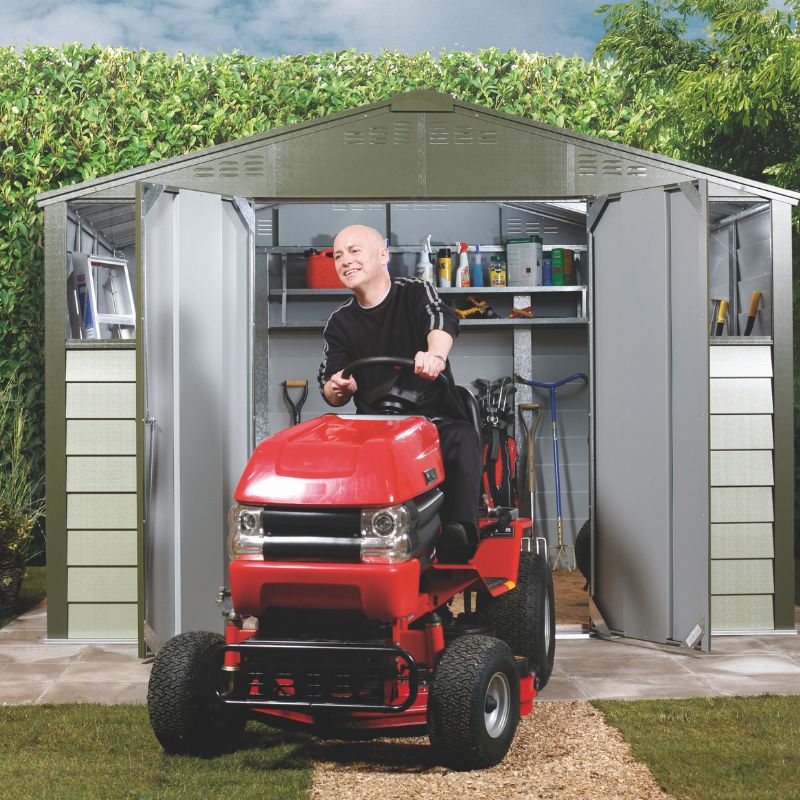 Trimetals Titan Apex 108 10ft X 8ft Metal Garden Shed