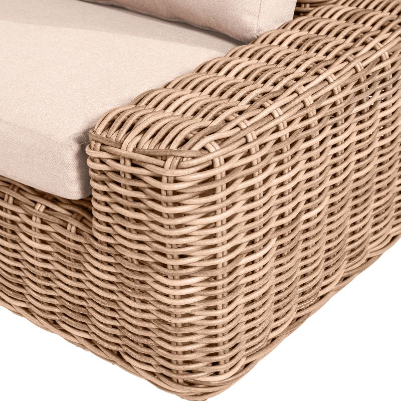 Pacific Lifestyle - Como Natural Antique Outdoor Corner Seating Set