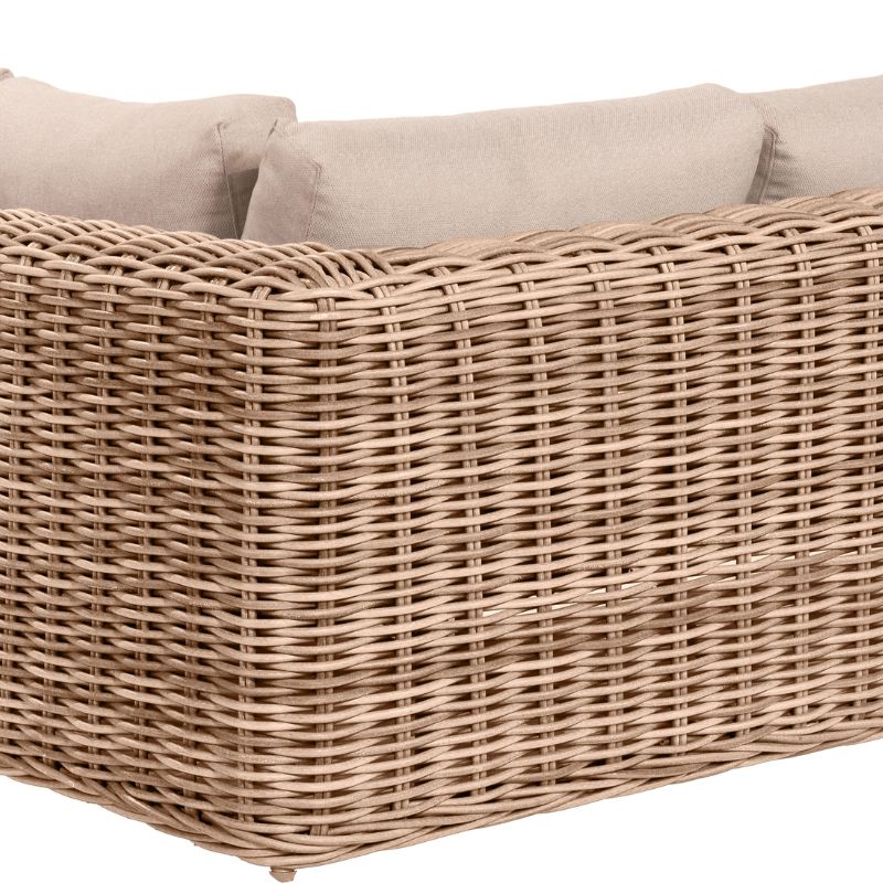 Pacific Lifestyle - Como Natural Antique Outdoor Corner Seating Set