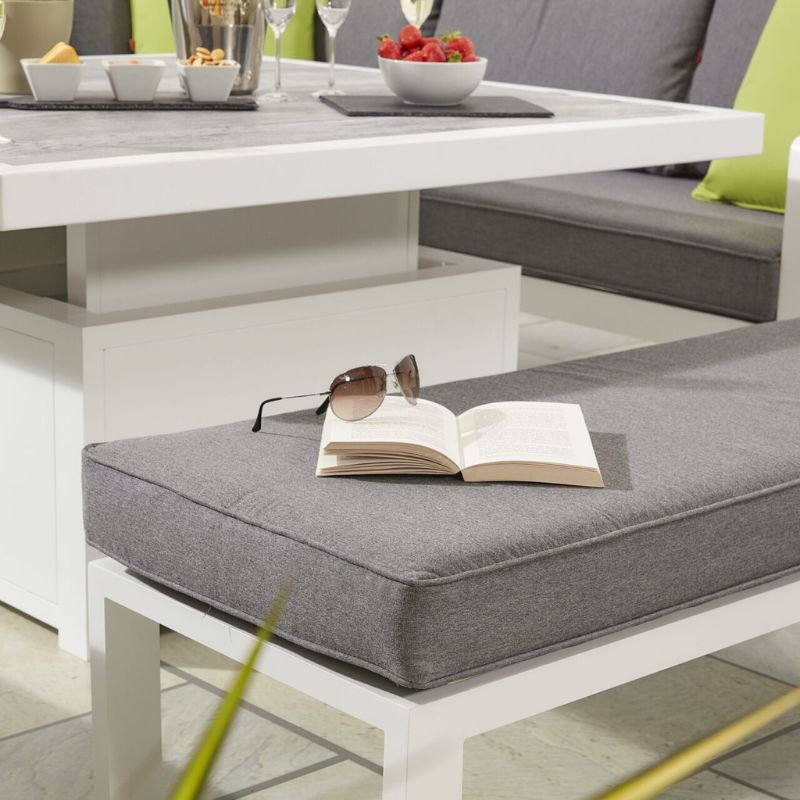 HEX Living Tutbury Dual Height Square Table with Two Sofas and Two Large Benches