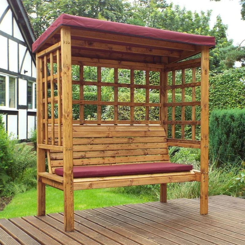 Charles Taylor - Bramham Three Seater Arbour Burgundy