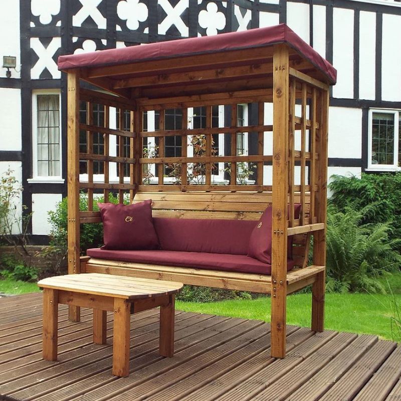Charles Taylor - Bramham Three Seater Arbour Burgundy