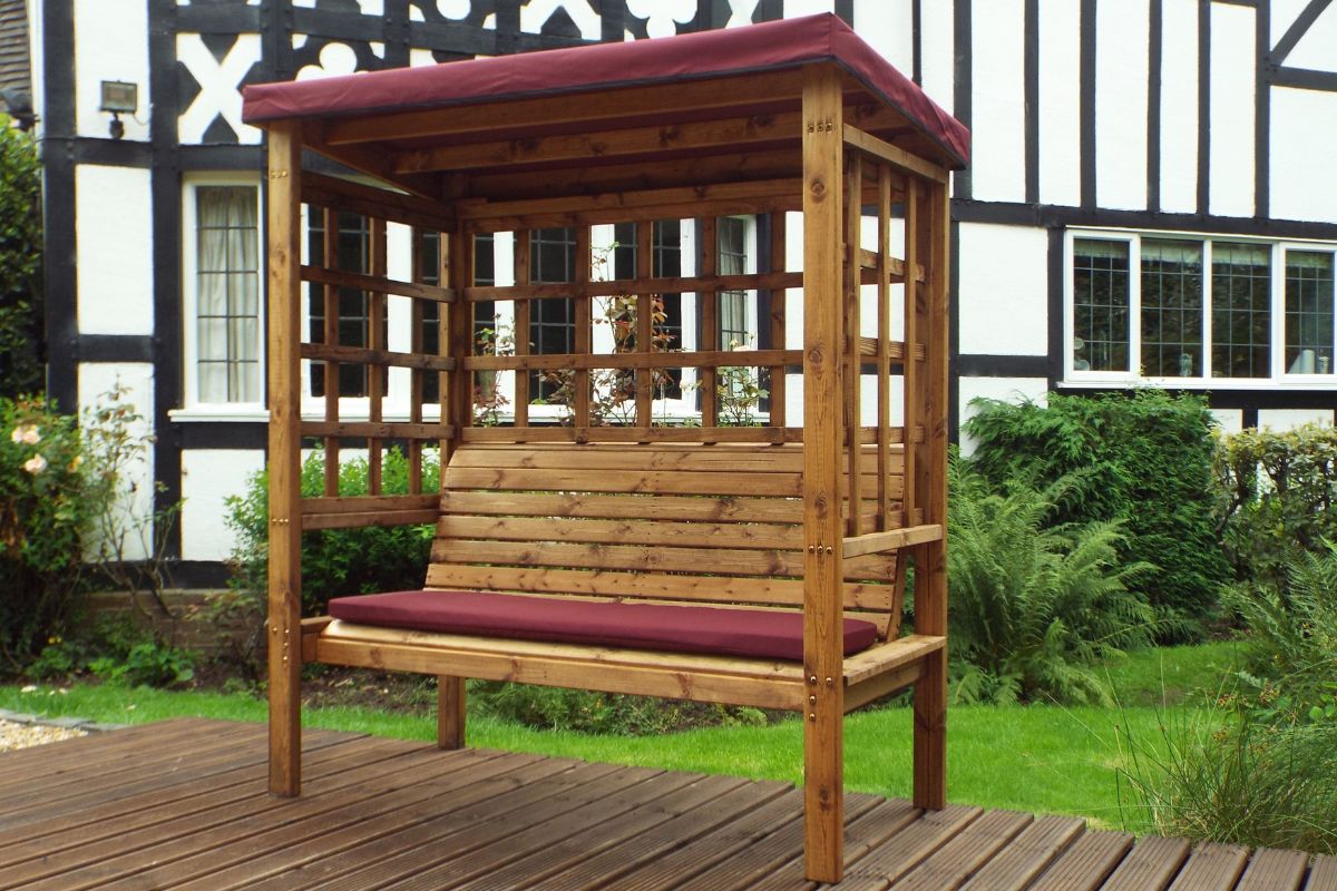 Charles Taylor - Bramham Three Seater Arbour Burgundy