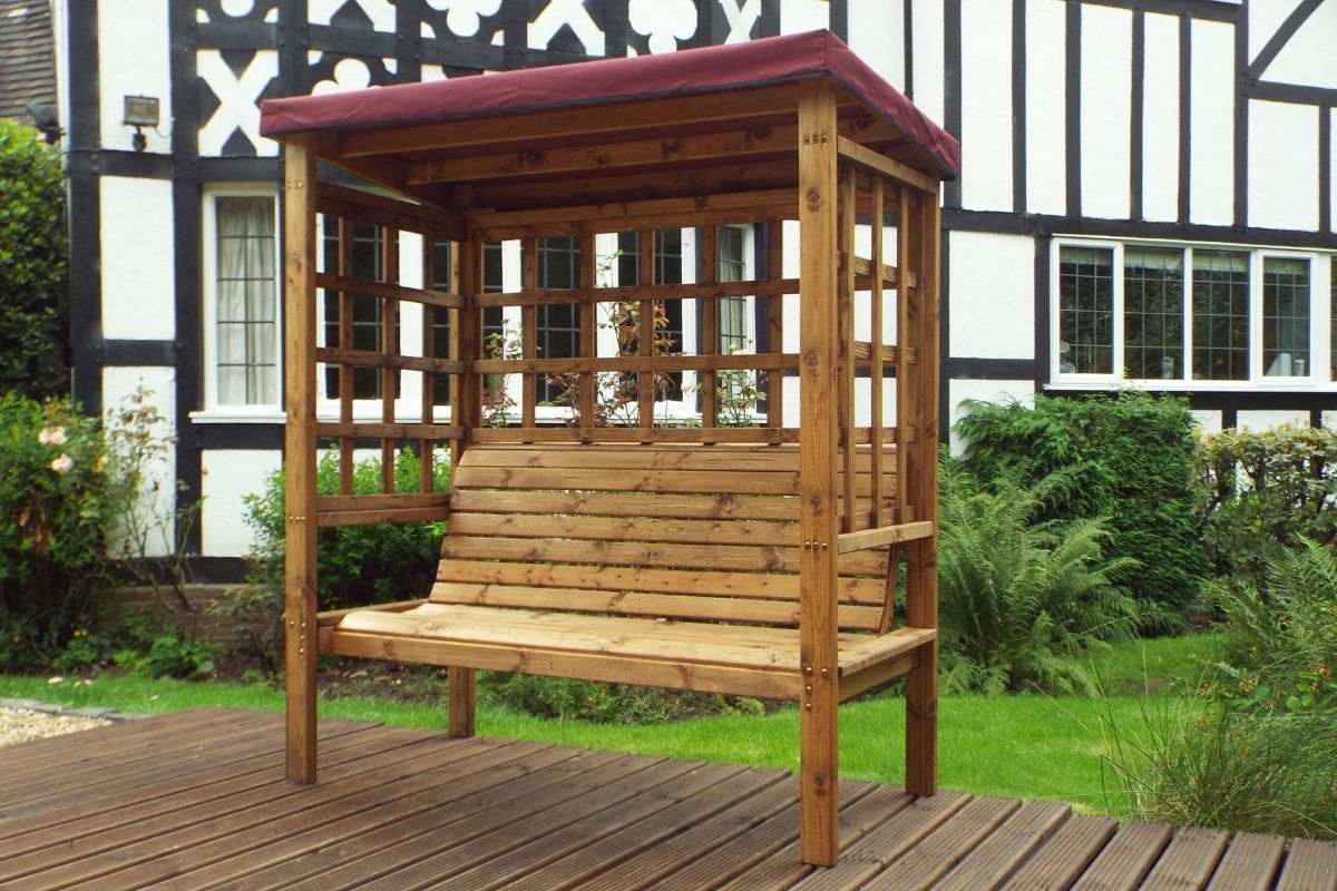 Charles Taylor - Bramham Three Seater Arbour Burgundy