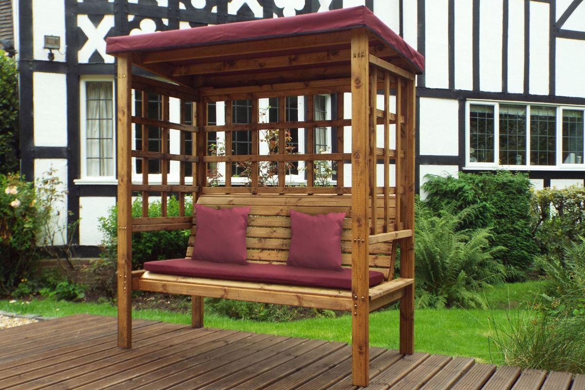 Charles Taylor - Bramham Three Seater Arbour Burgundy