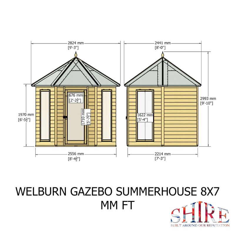 Shire Welburn 8x7 Summerhouse