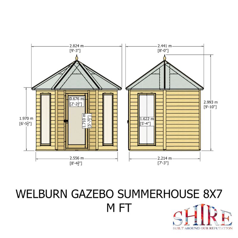 Shire Welburn 8x7 Summerhouse