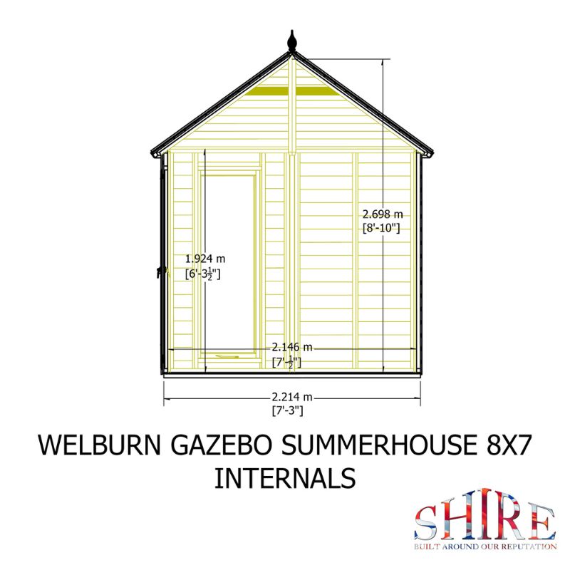 Shire Welburn 8x7 Summerhouse