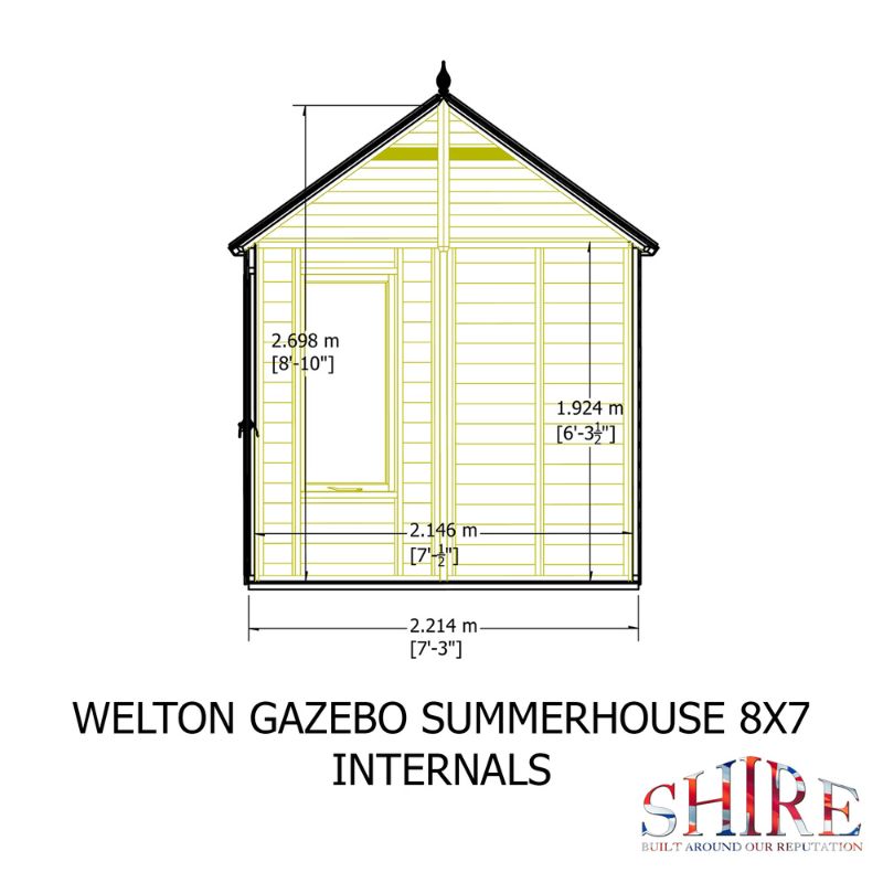 Shire Welton 8x7 Summerhouse
