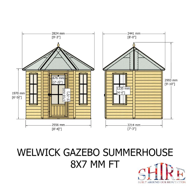 Shire Welwick 8x7 Summerhouse