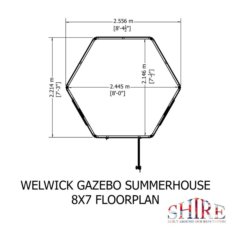 Shire Welwick 8x7 Summerhouse