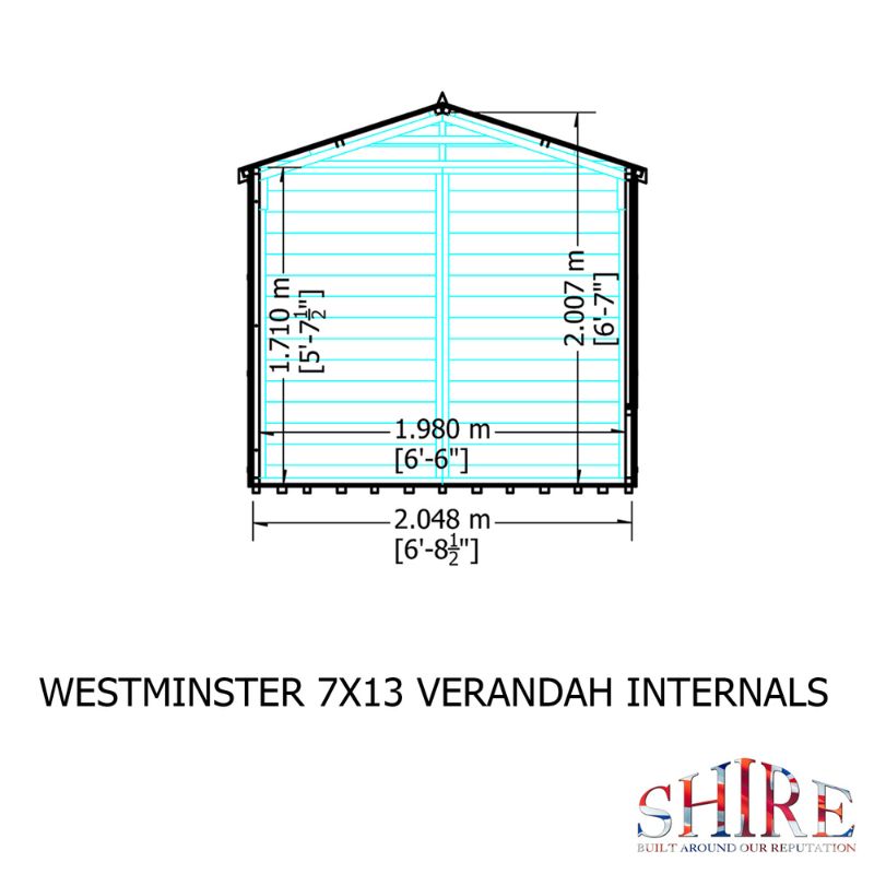 Shire Westminister 13x7 Summerhouse