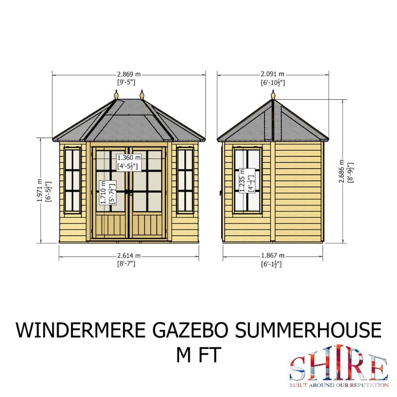 Shire Windermere 8x6 Summerhouse