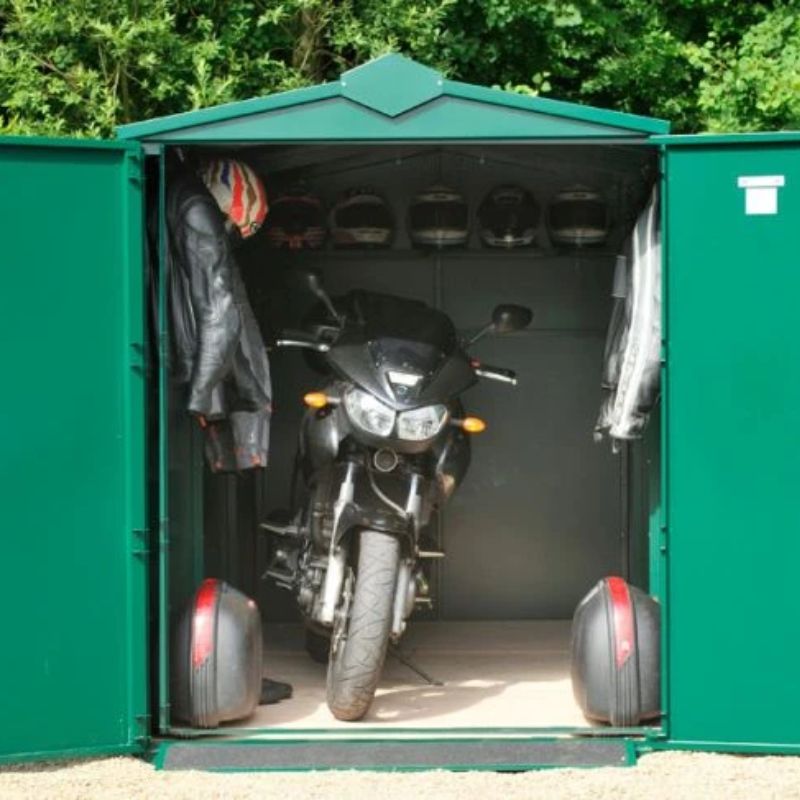 Asgard Centurion Motorbike Storage Shed 5ft 2" x 10ft 11" - Police Preferred Specification