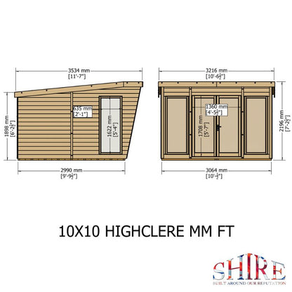 Highclere 10x10 Summerhouse