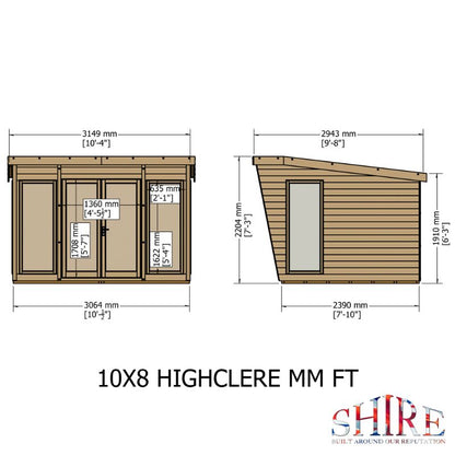 Highclere 10x8 Summerhouse