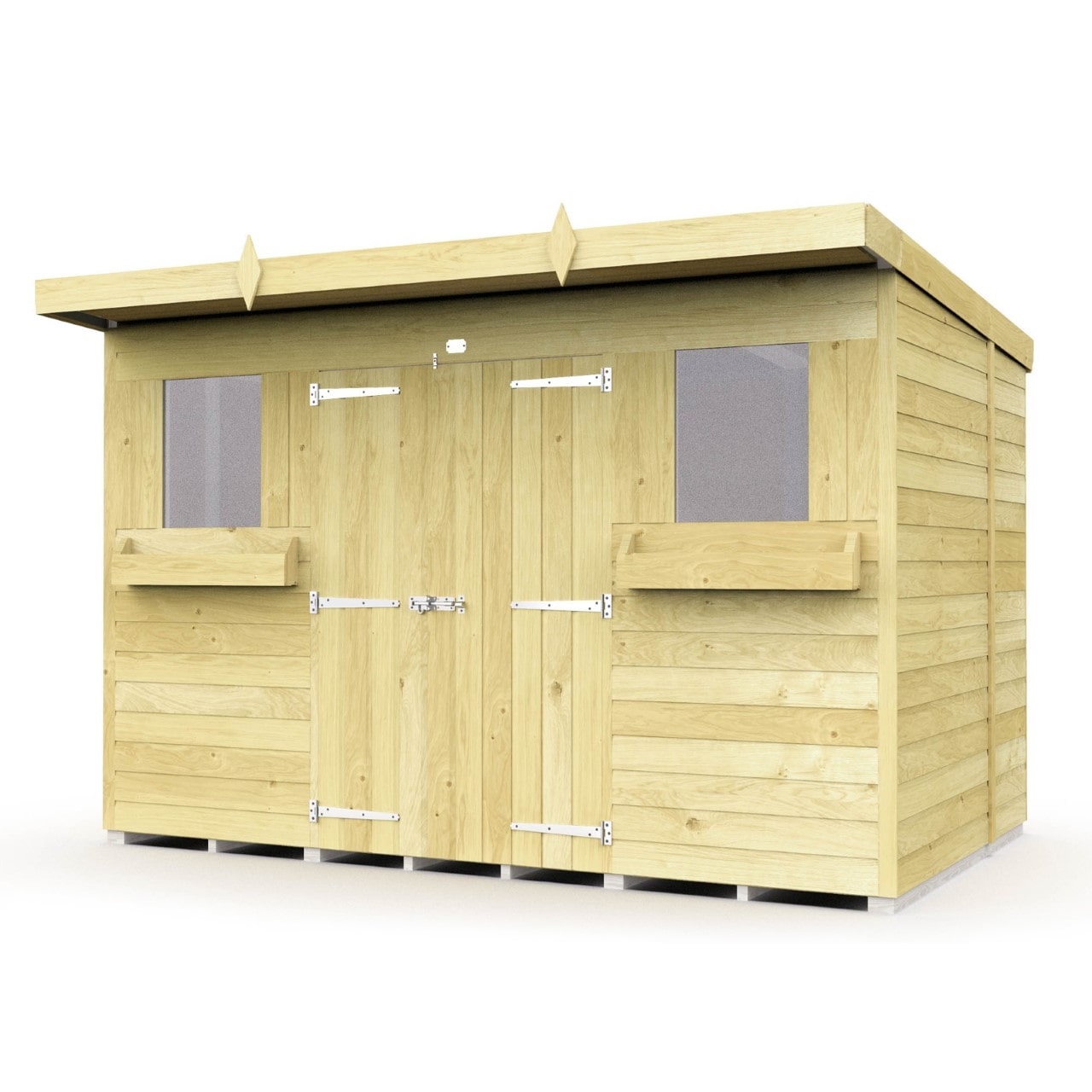 Sheds DIY Pent Summer Shed 8 ft Width