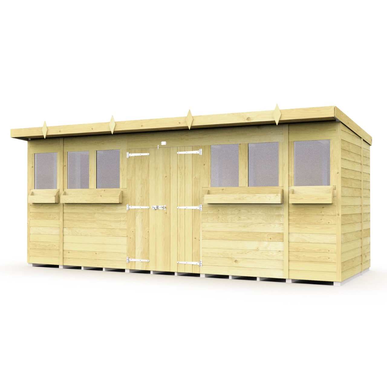 Sheds DIY Pent Summer Shed 8 ft Width