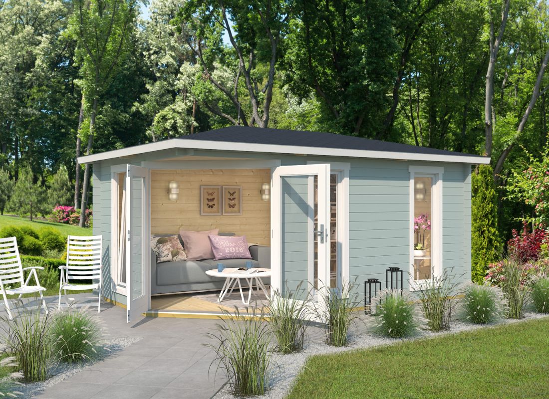 Lasita Edinburgh 2 Garden Log Cabin 17ft X 9ft 40mm