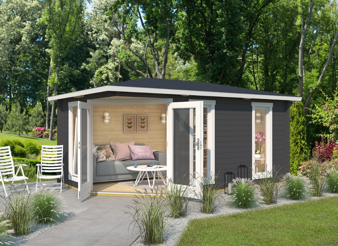Lasita Edinburgh 2 Garden Log Cabin 17ft X 9ft 40mm