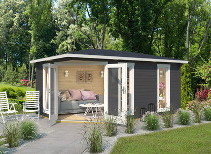 Lasita Edinburgh 2 Garden Log Cabin 17ft X 9ft 40mm