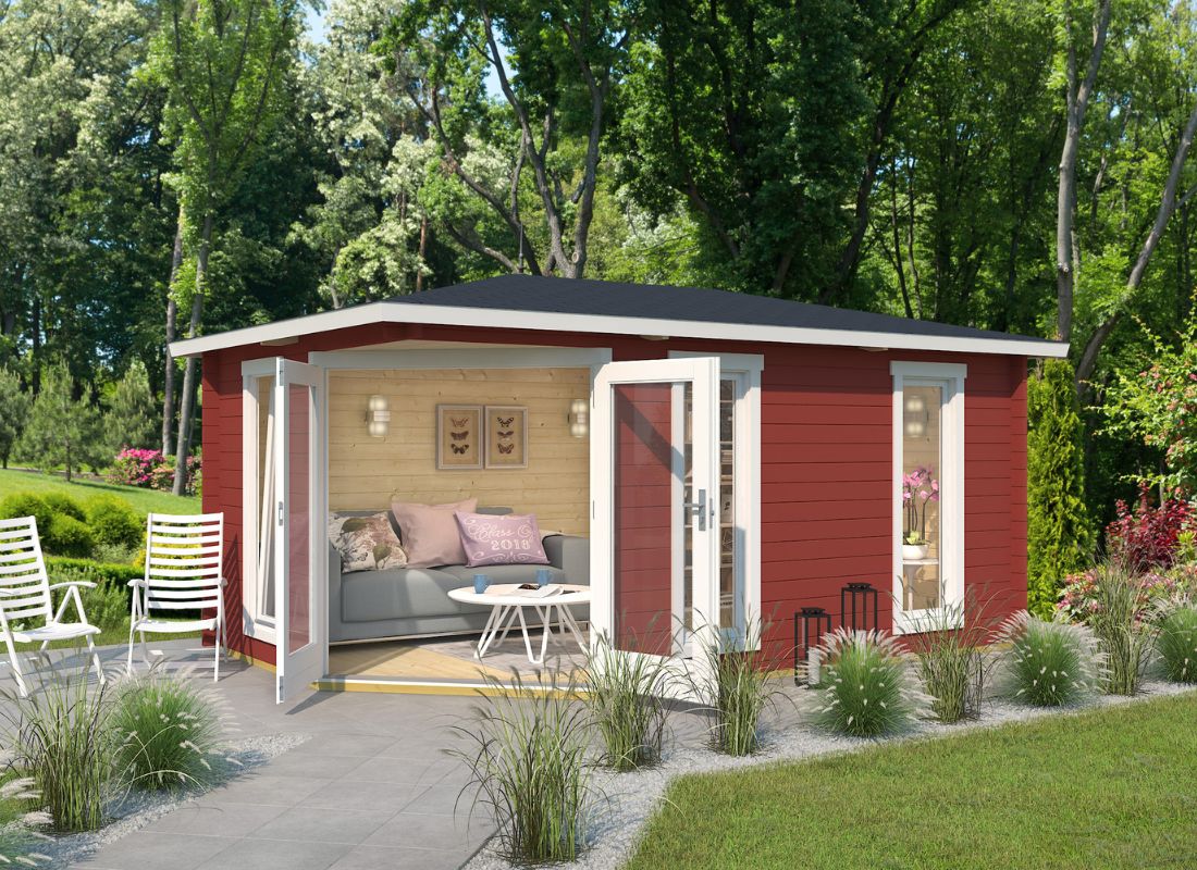 Lasita Edinburgh 2 Garden Log Cabin 17ft X 9ft 40mm