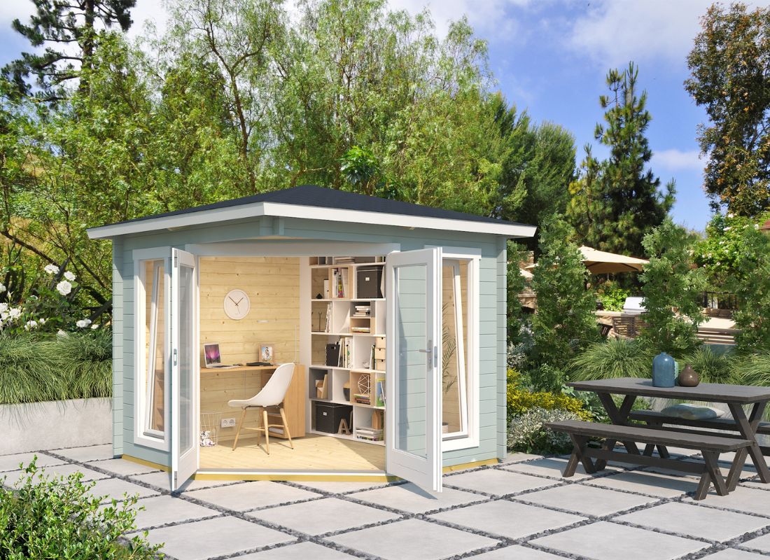 Lasita Oban Garden Log Cabin 7.8ft X 7.8ft 40mm