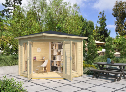 Lasita Oban Garden Log Cabin 7.8ft X 7.8ft 40mm
