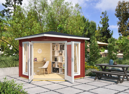 Lasita Oban Garden Log Cabin 7.8ft X 7.8ft 40mm