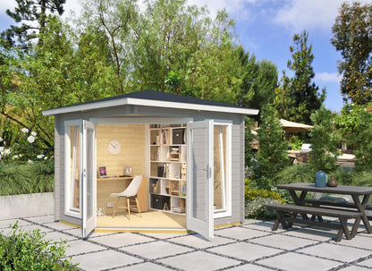 Lasita Oban Garden Log Cabin 7.8ft X 7.8ft 40mm