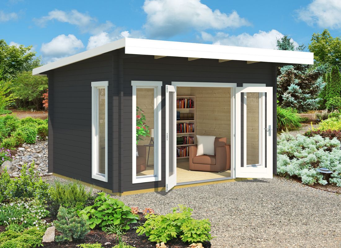 Lasita Barbados 3 Garden Log Cabin 10ft X 13ft 44mm