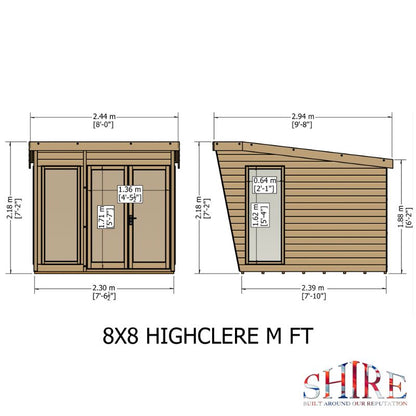 Highclere 8x8 Summerhouse