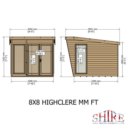 Highclere 8x8 Summerhouse