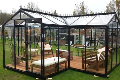 ACD Premium Greenhouse Living Room Babette – T Shape – 17ft x 12ft - Installation Available