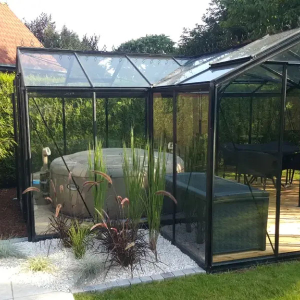 ACD Premium Greenhouse Living Room Babette – T Shape – 17ft x 12ft - Installation Available