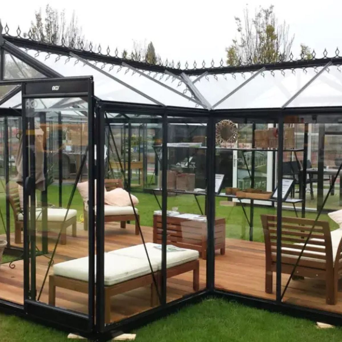 ACD Premium Greenhouse Living Room Babette – T Shape – 17ft x 12ft - Installation Available