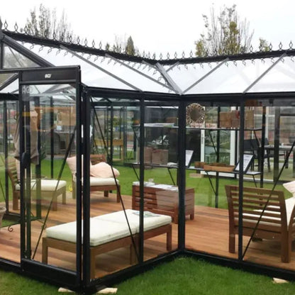 ACD Premium Greenhouse Living Room Babette – T Shape – 17ft x 12ft - Installation Available