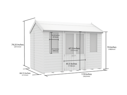 Sheds DIY Apex Summer Shed 7 ft Width