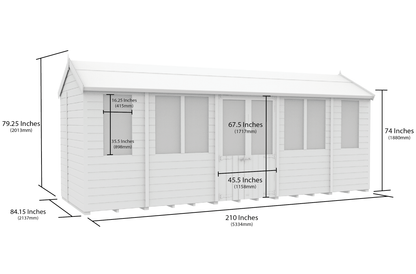 Sheds DIY Apex Summer Shed 7 ft Width