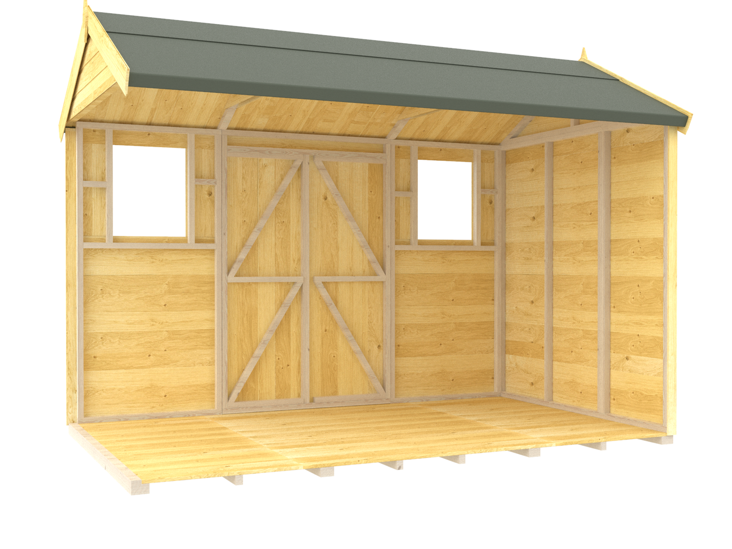 Sheds DIY Apex Summer Shed 8 ft Width