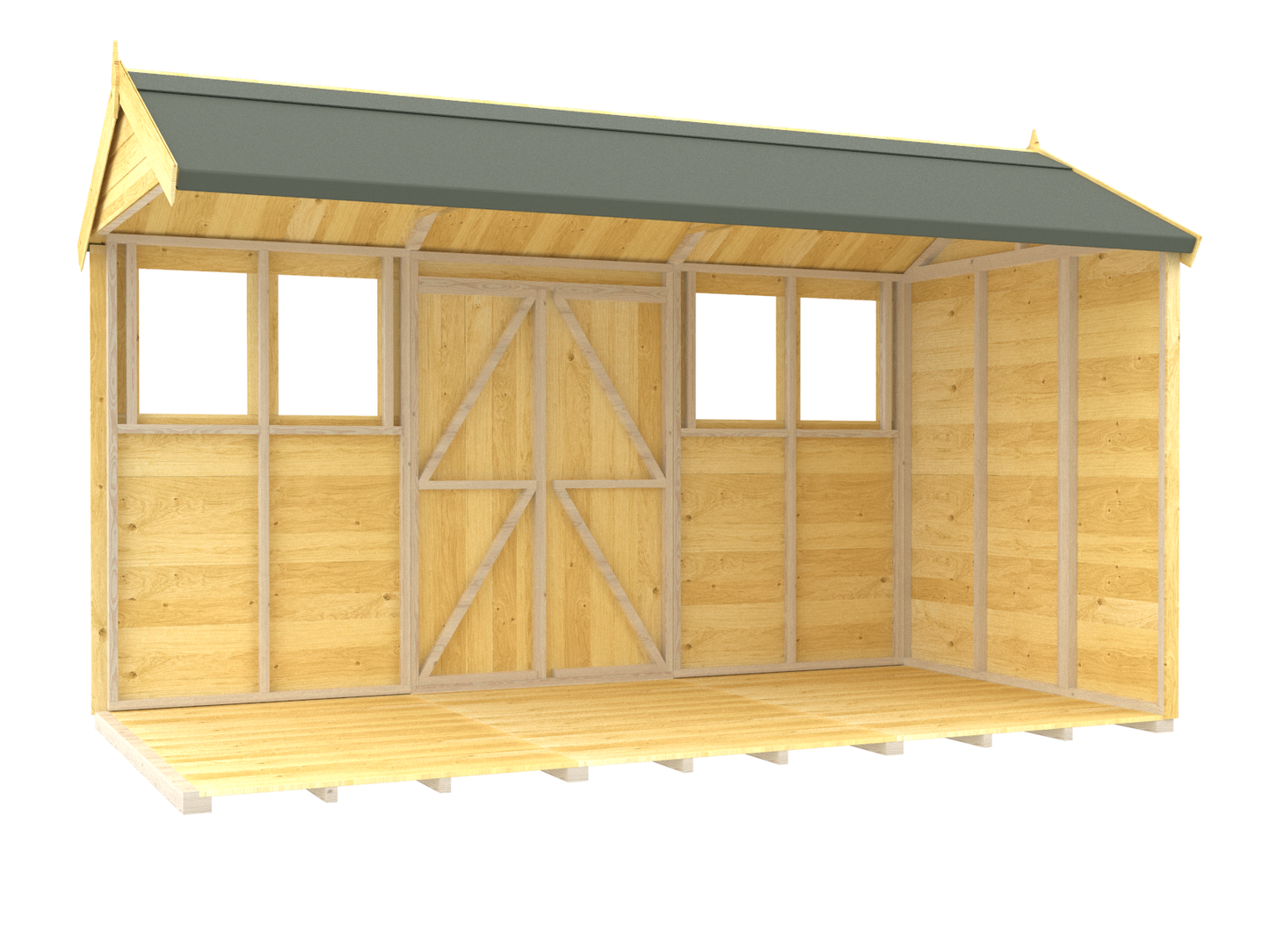 Sheds DIY Apex Summer Shed 8 ft Width