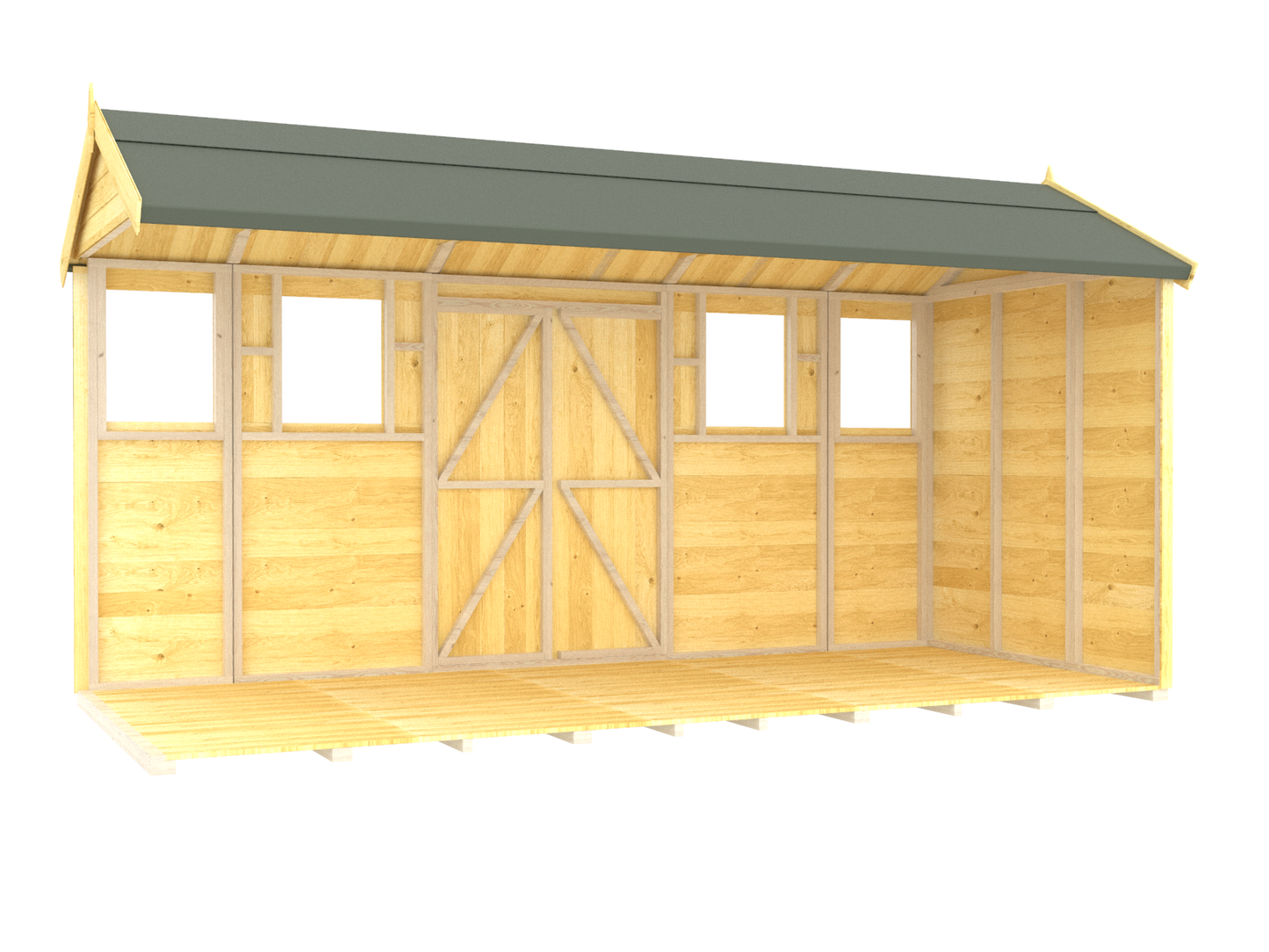 Sheds DIY Apex Summer Shed 8 ft Width