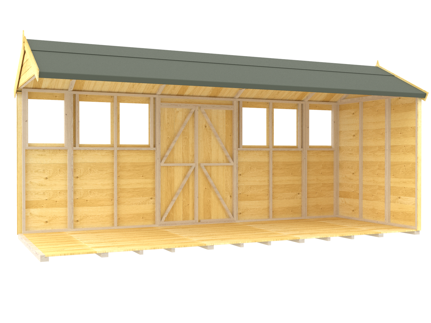 Sheds DIY Apex Summer Shed 8 ft Width