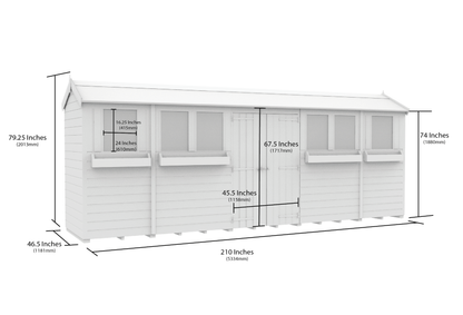 Sheds DIY Apex Summer Shed 4 ft Width