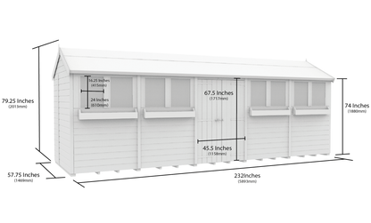 Sheds DIY Apex Summer Shed 5 ft Width