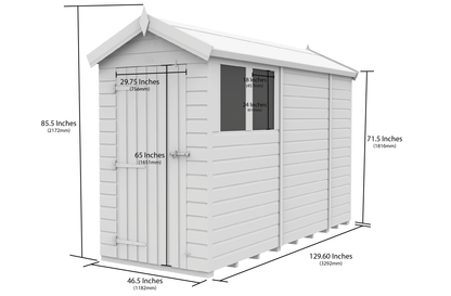 Sheds DIY Apex Garden Shed 4 ft Width