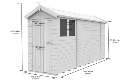 Sheds DIY Apex Garden Shed 4 ft Width